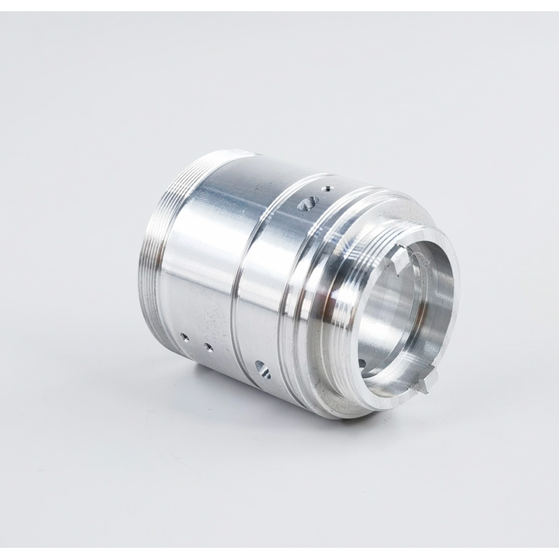 Machined circular connector shell with turned surfaces and an internal bore