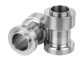Stainless steel turned sleeves with stepped diameters and machined bores