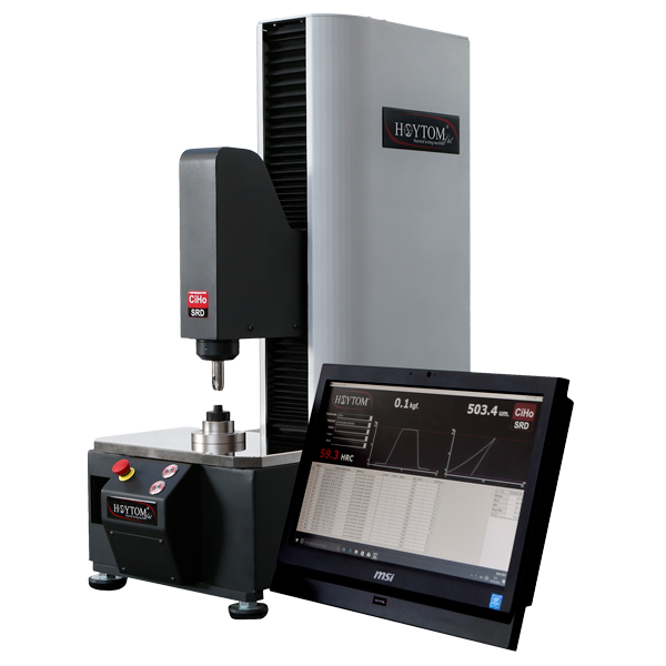 Modern Rockwell hardness tester, equipment reference photo